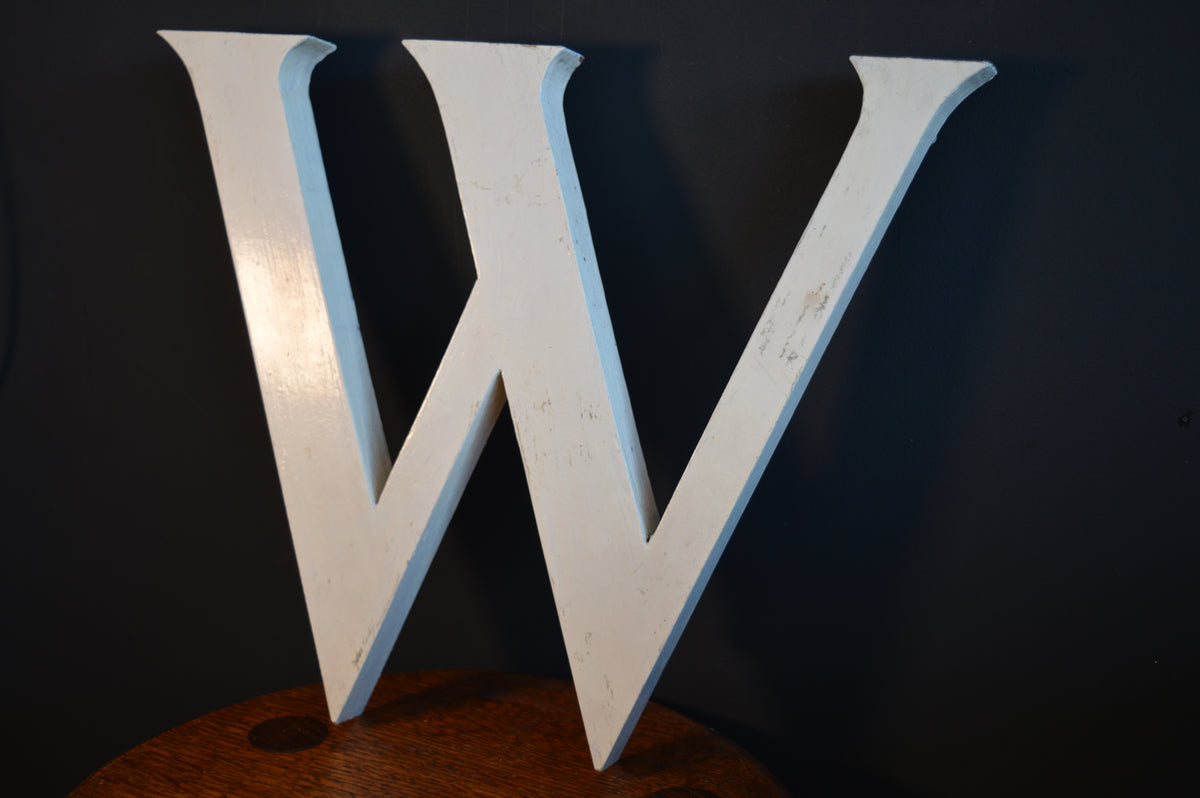 Vintage Wooden letter ‘W’