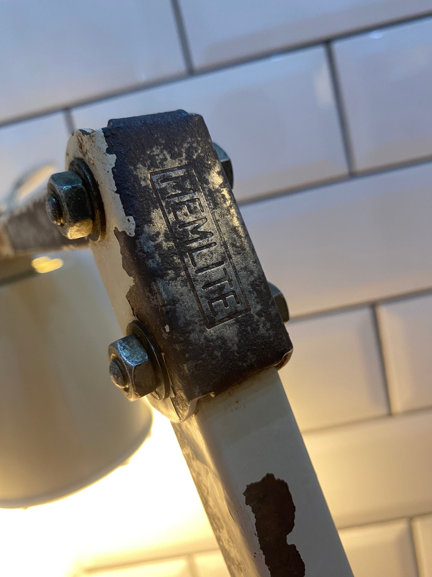Vintage 1950s Memlite Industrial Light