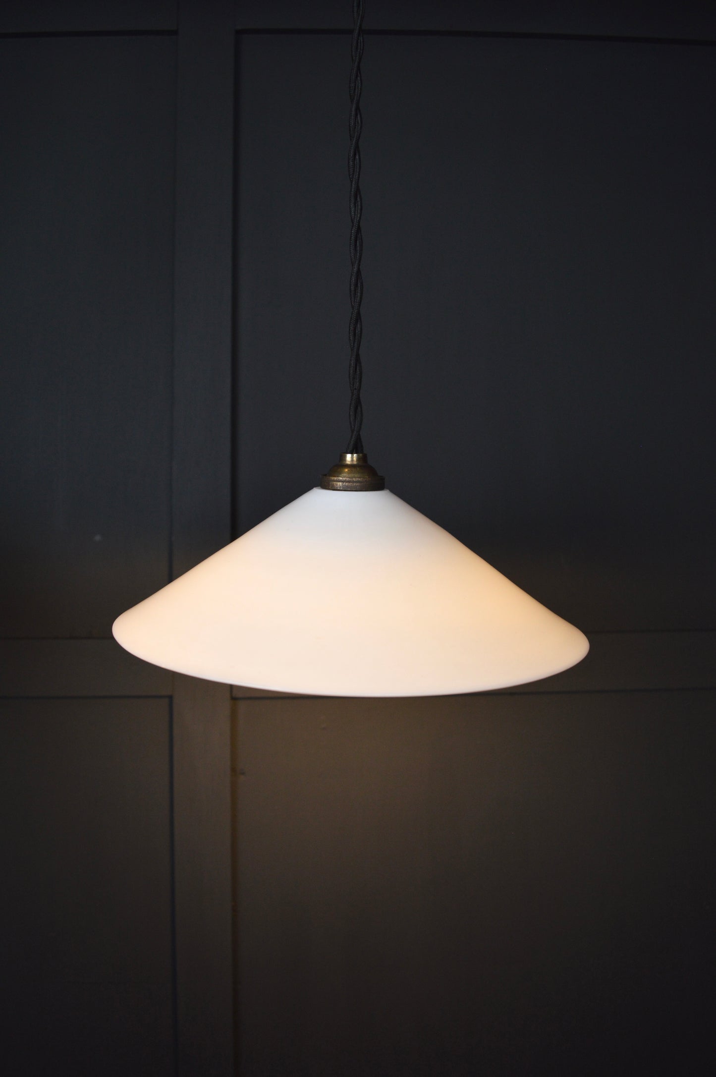 Glass coolie pendant lights