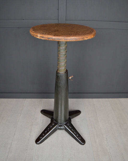 Bellow industrial cast iron stool