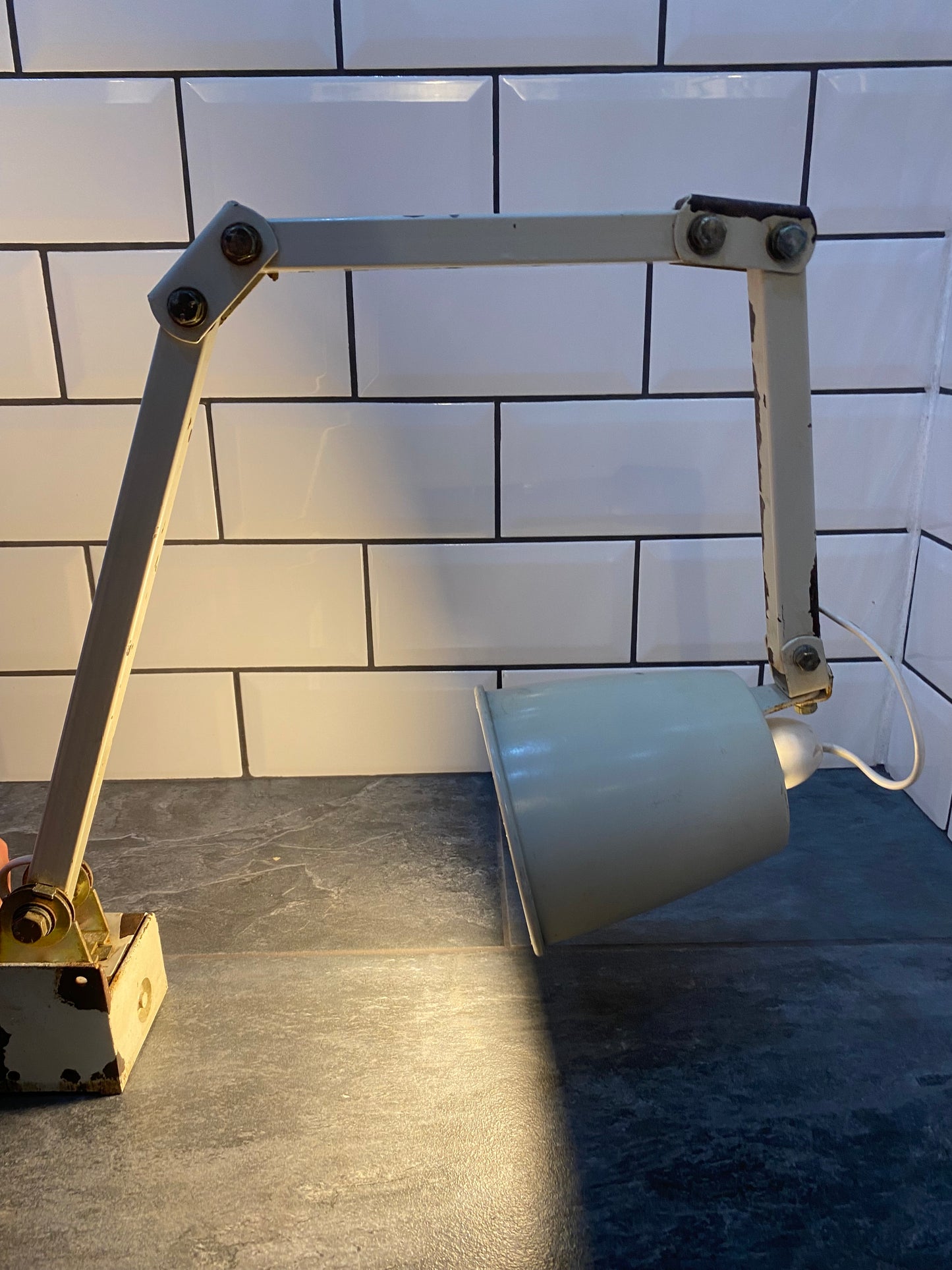 Vintage 1950s Memlite Industrial Light