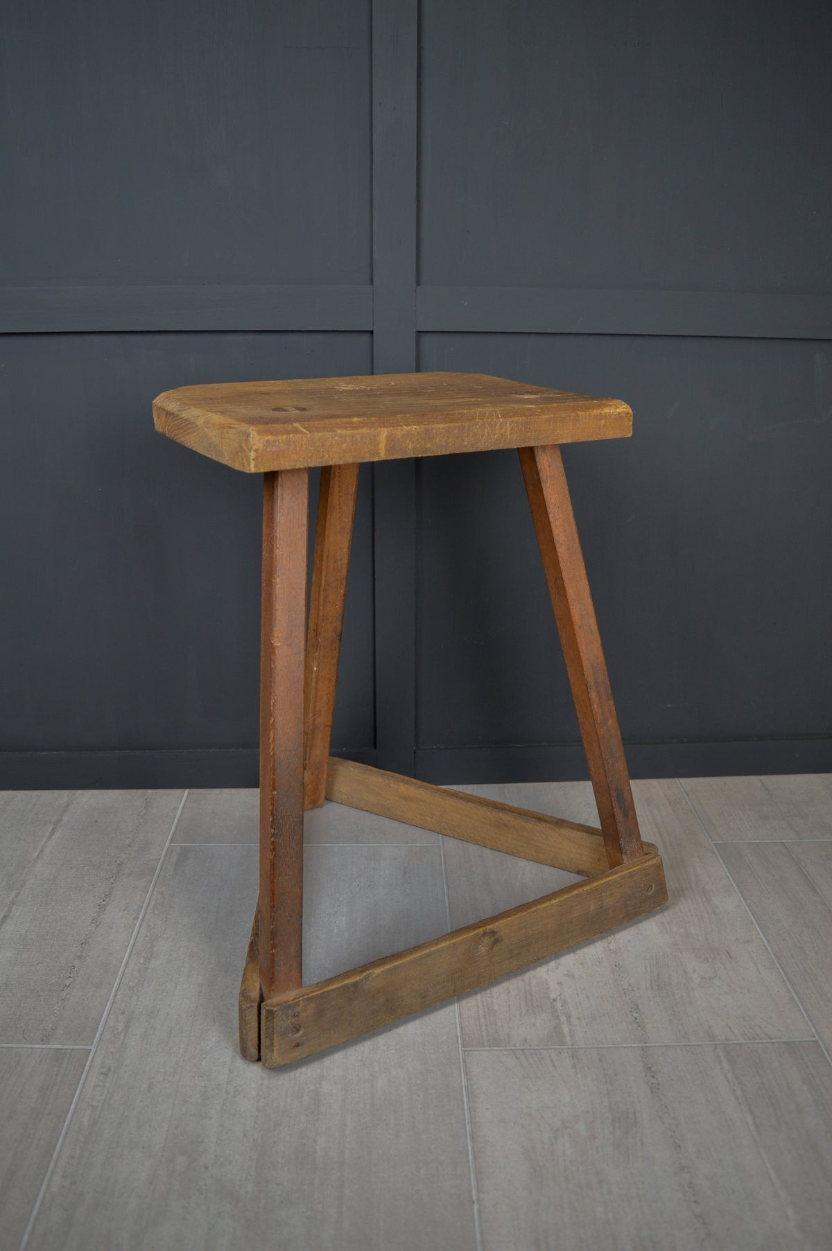 19th century wooden jewellers stool