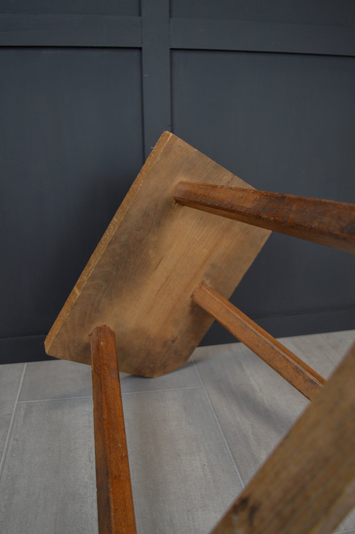 19th century wooden jewellers stool