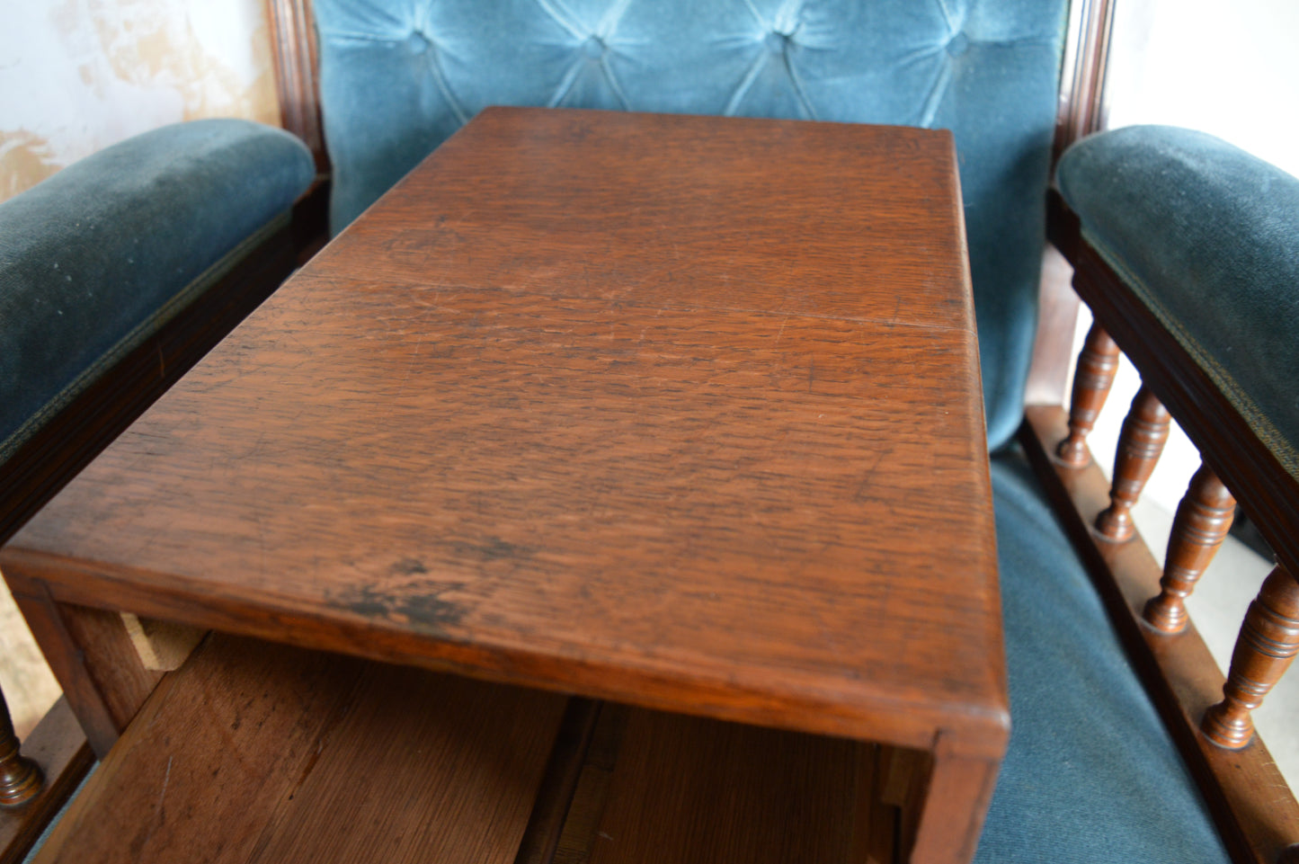 Antique Oak Index Drawer