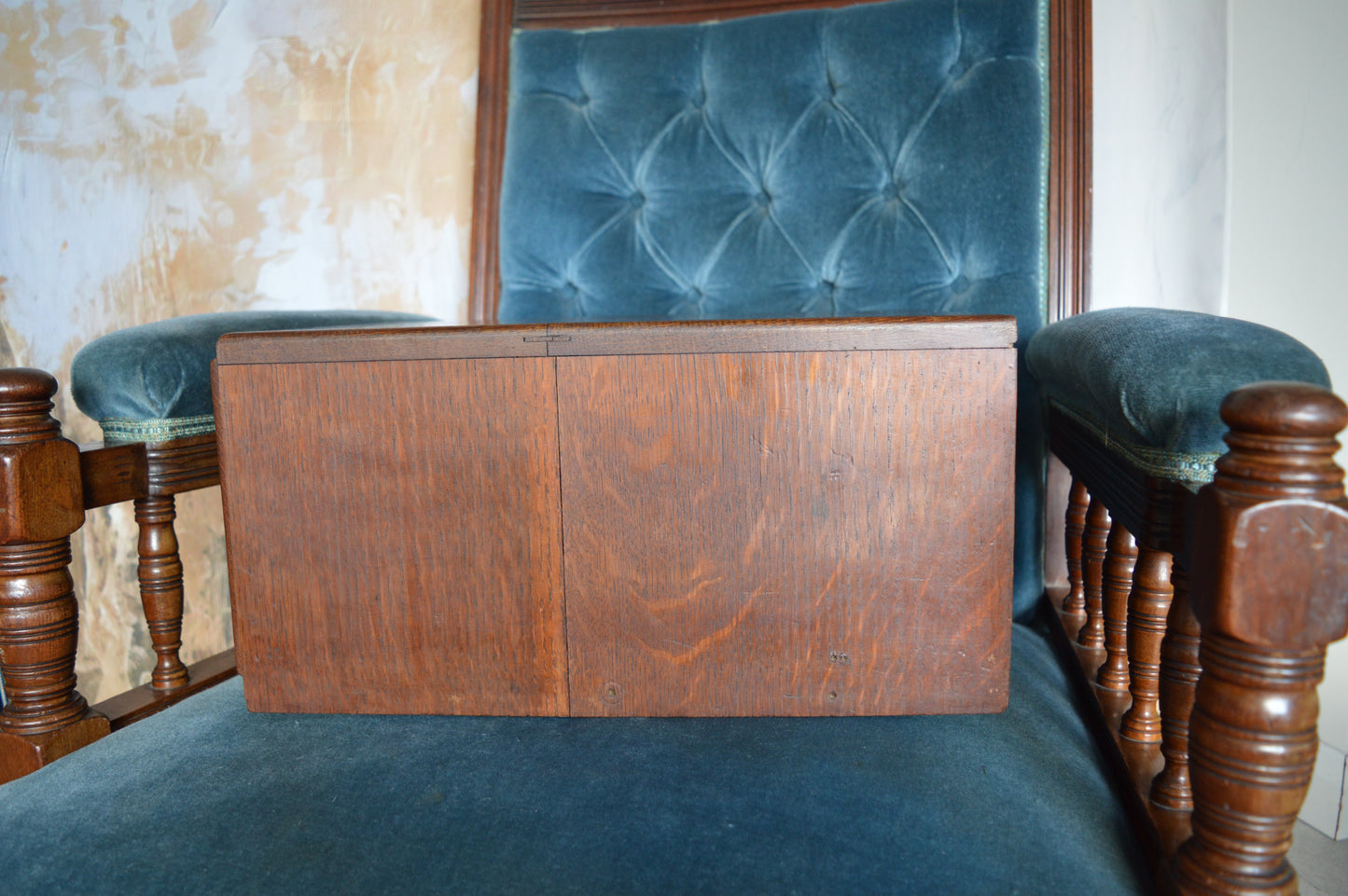 Antique Oak Index Drawer