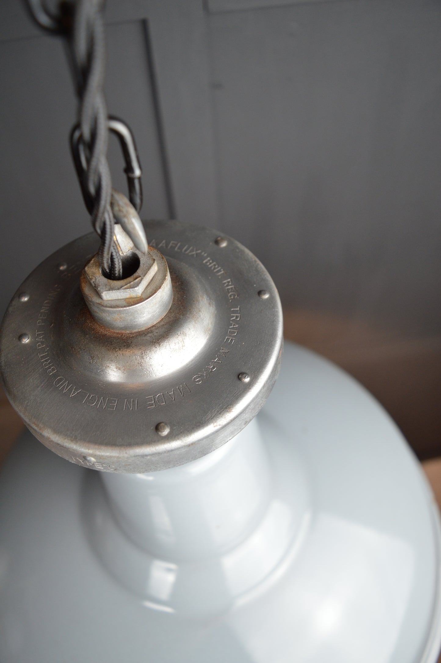 Large grey benjamin pendant light