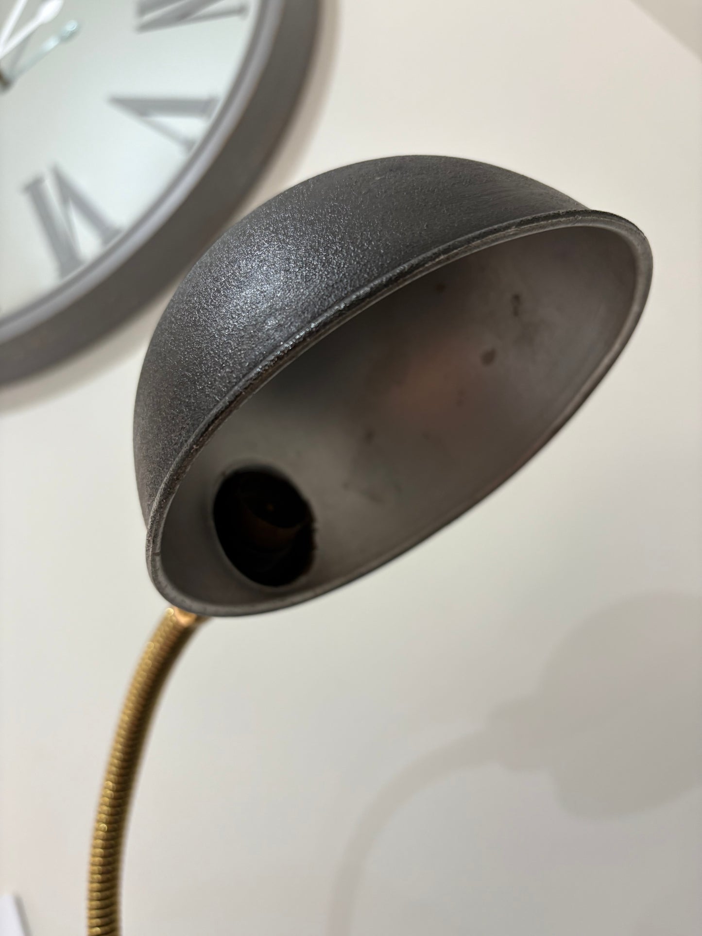 1930s brass goose-neck desk lamp
