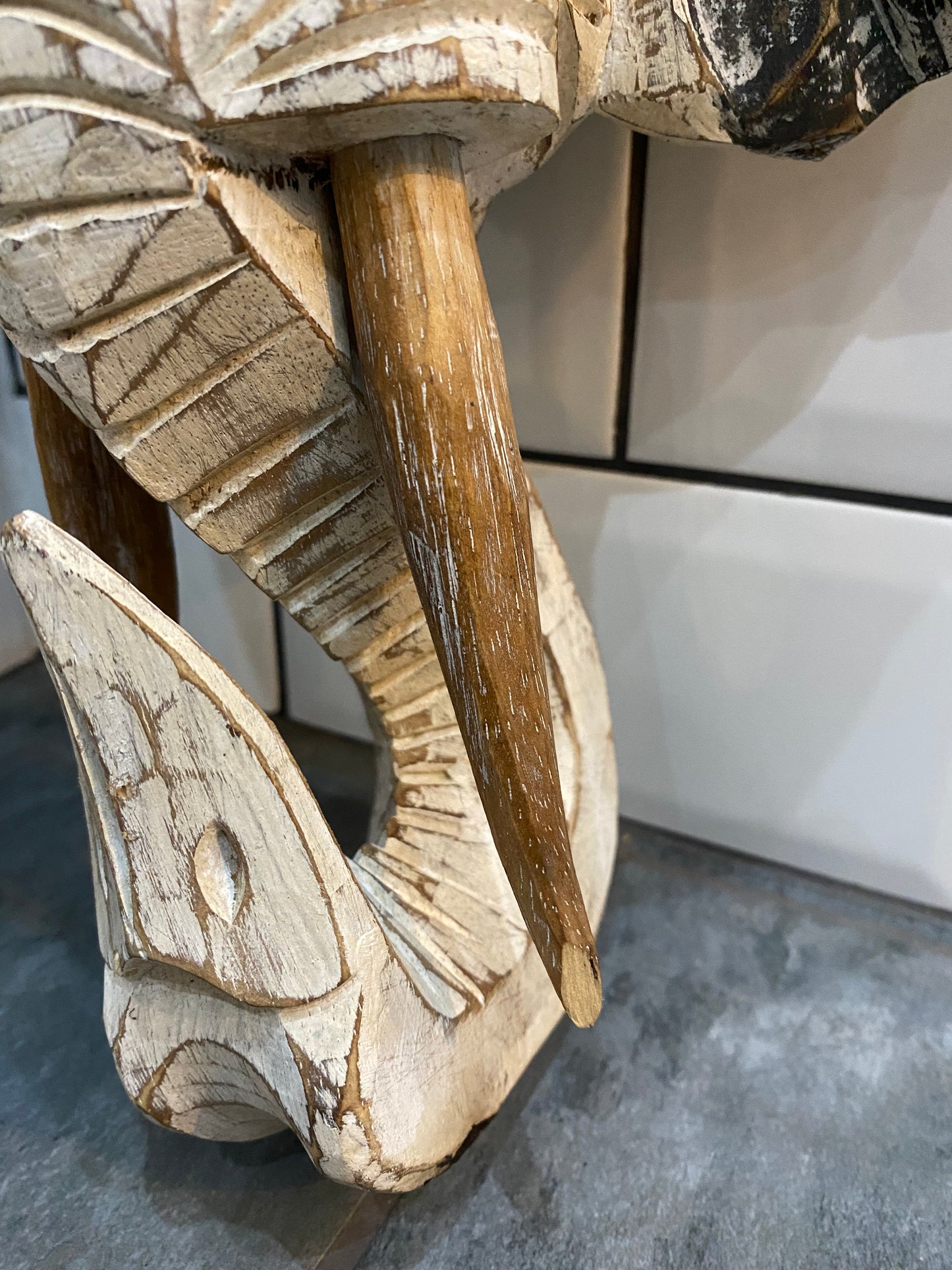 Wooden Elephant Shelf
