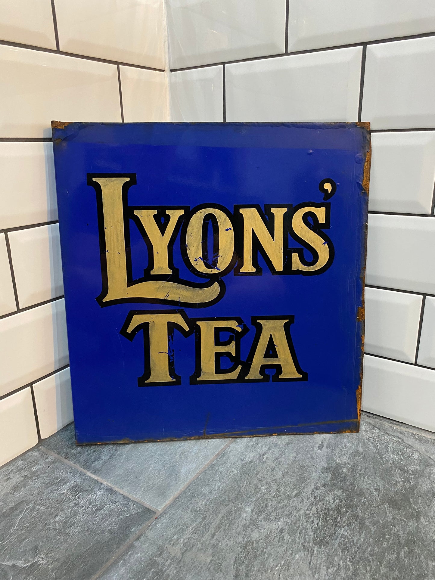 Lyons Tea Enamel Sign