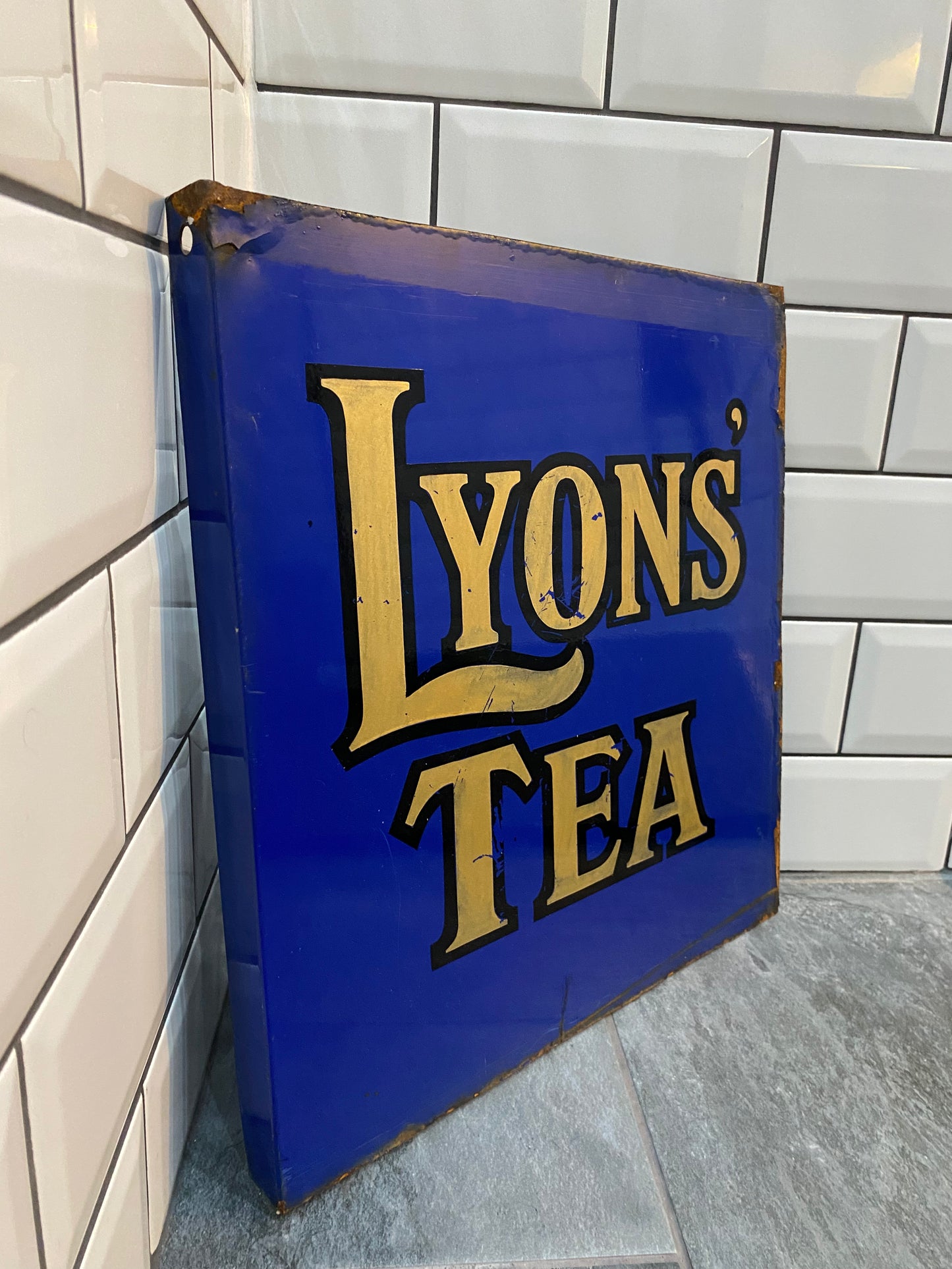 Lyons Tea Enamel Sign