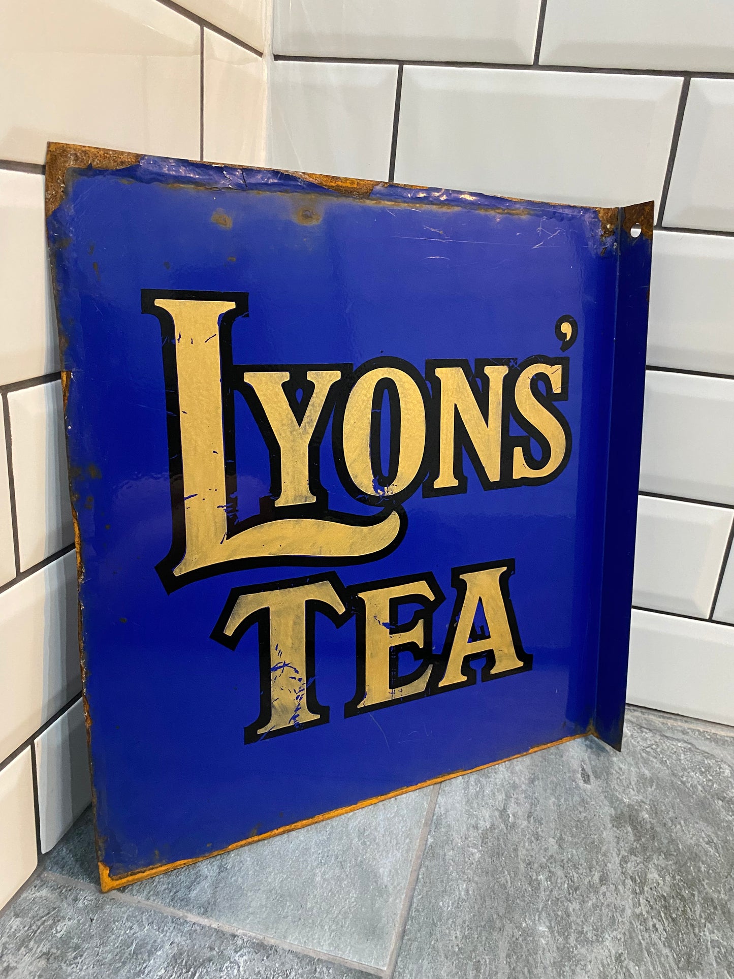 Lyons Tea Enamel Sign
