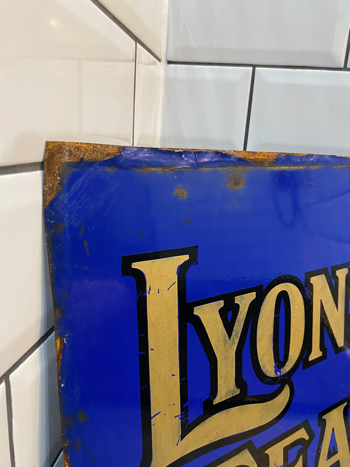 Lyons Tea Enamel Sign