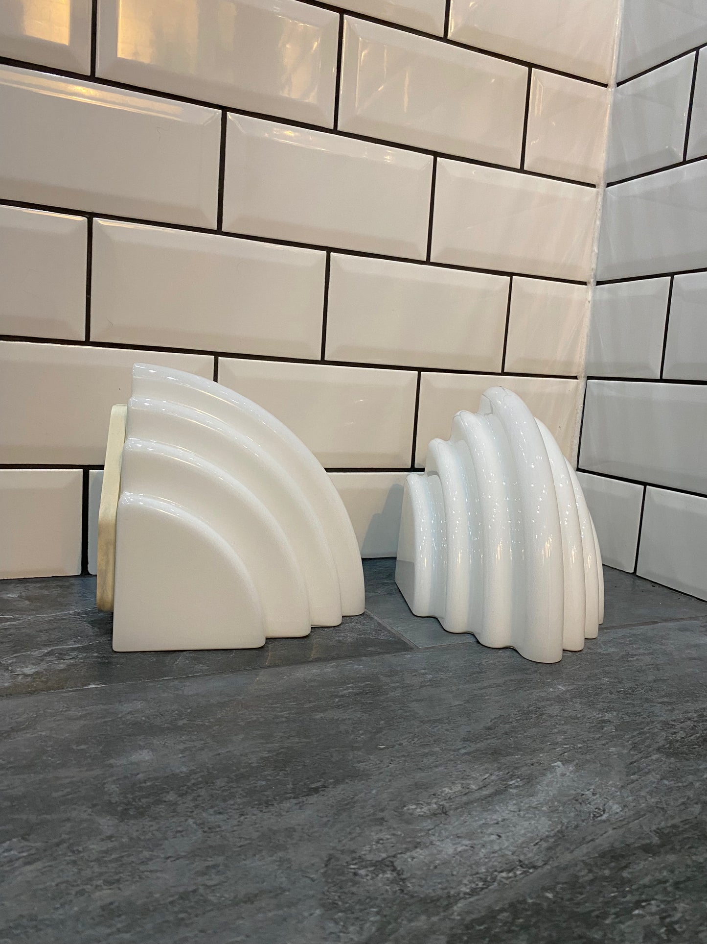 Pair of Art Deco revival Kai Wall Lamps by Kazuhide Takaham