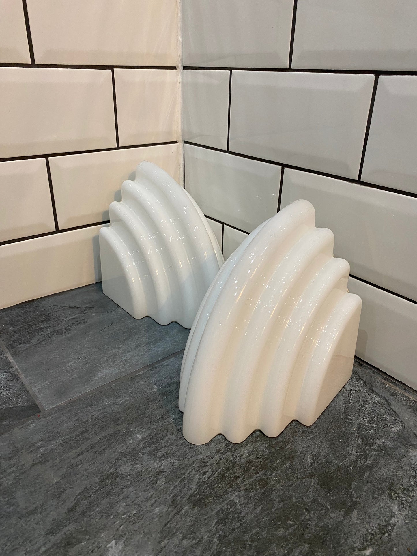 Pair of Art Deco revival Kai Wall Lamps by Kazuhide Takaham
