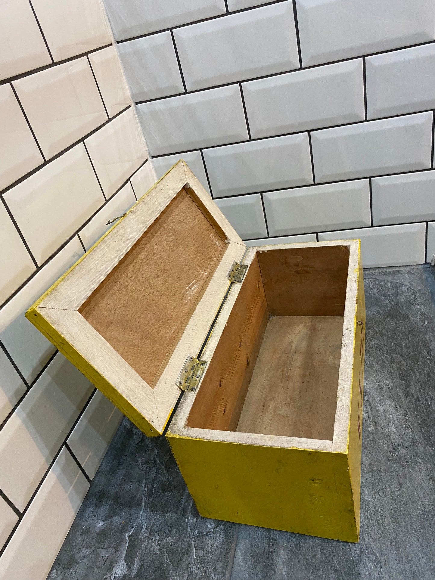 Vintage First Aid Wooden Box