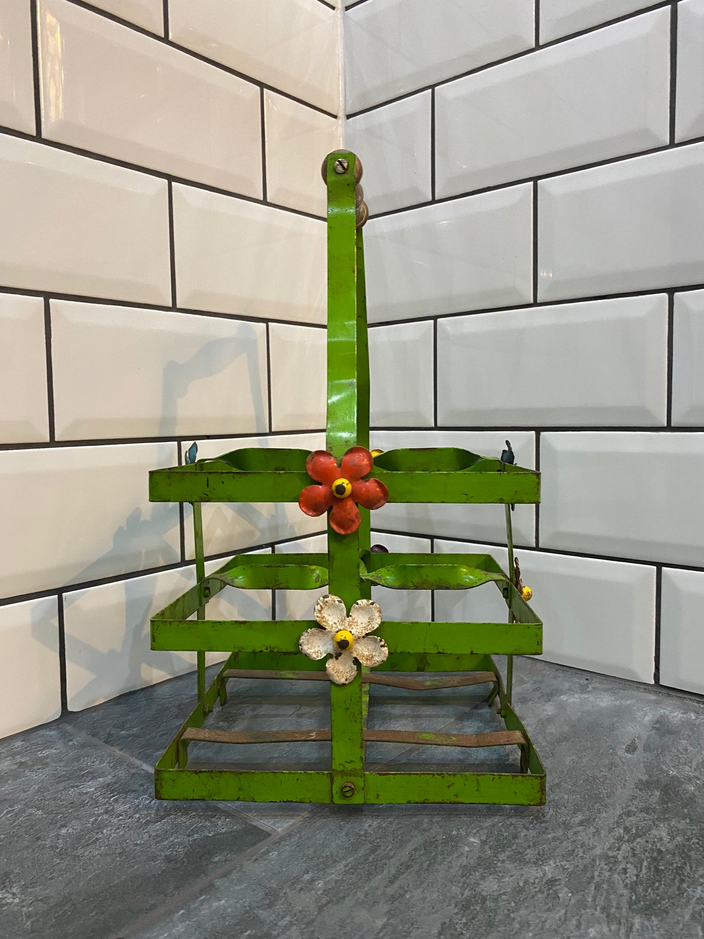 1950s Metal Bottle/Milk Carrier