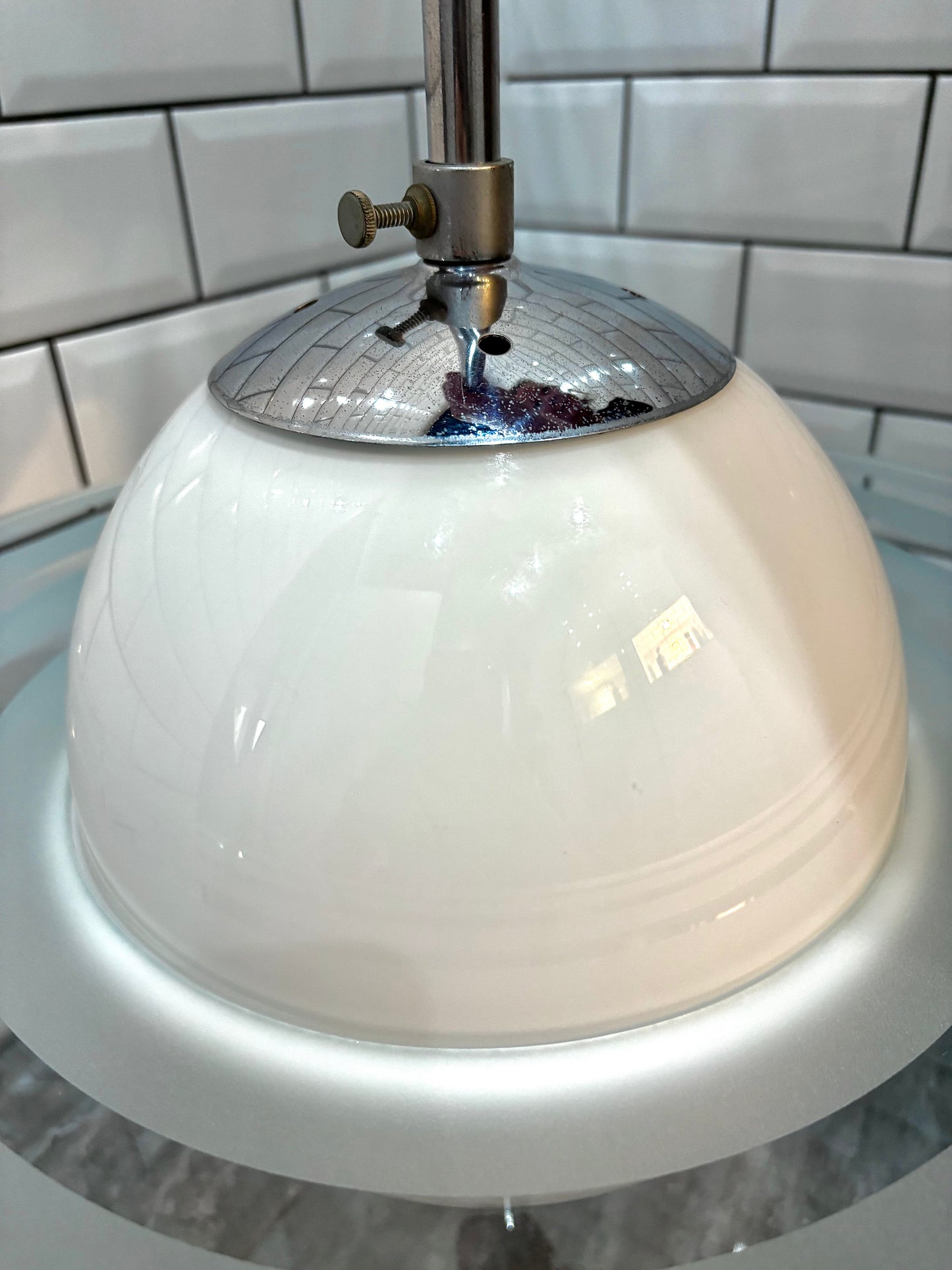 Art deco Saturn model ceiling lamp, 1930's