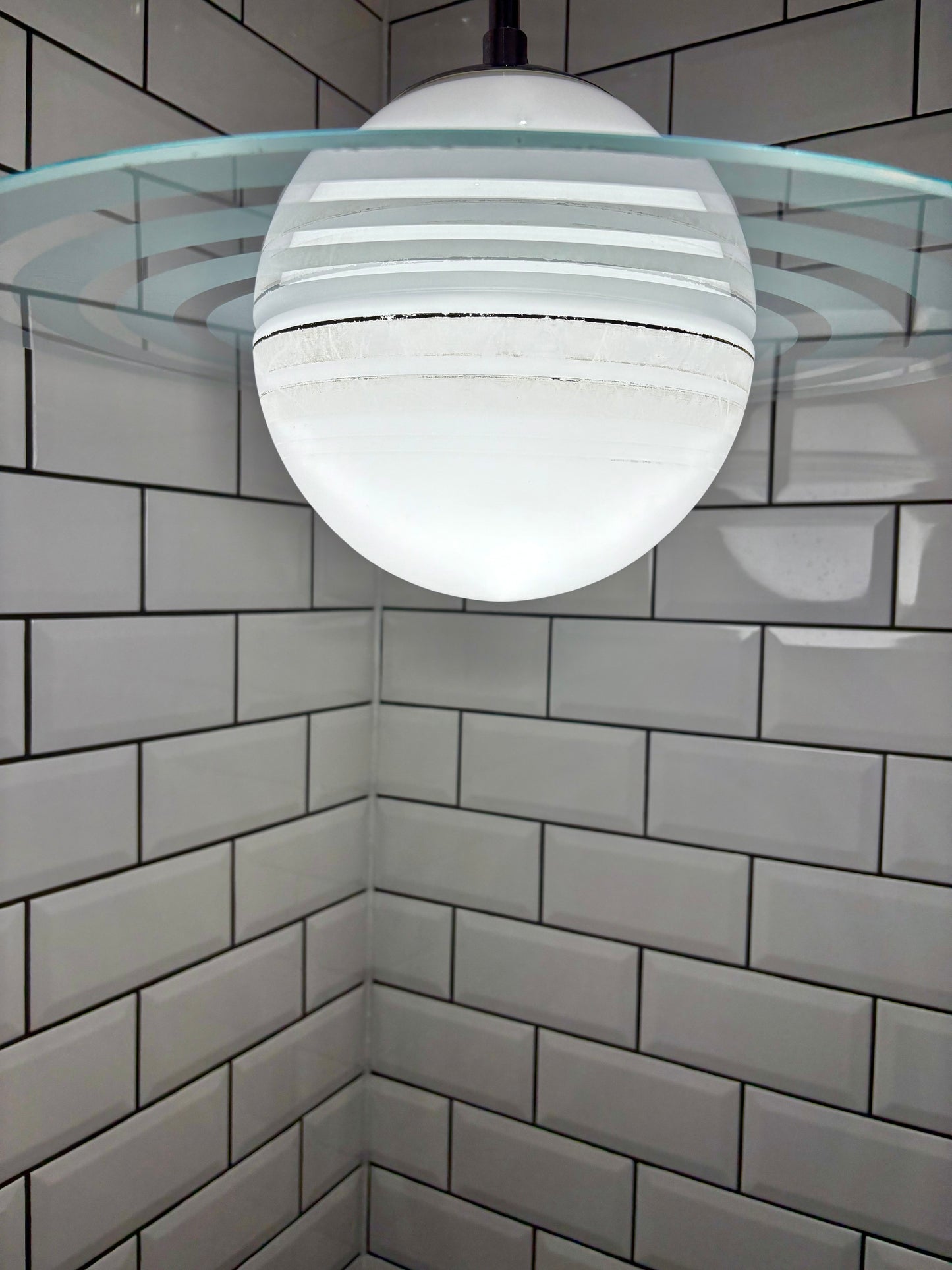 Art deco Saturn model ceiling lamp, 1930's