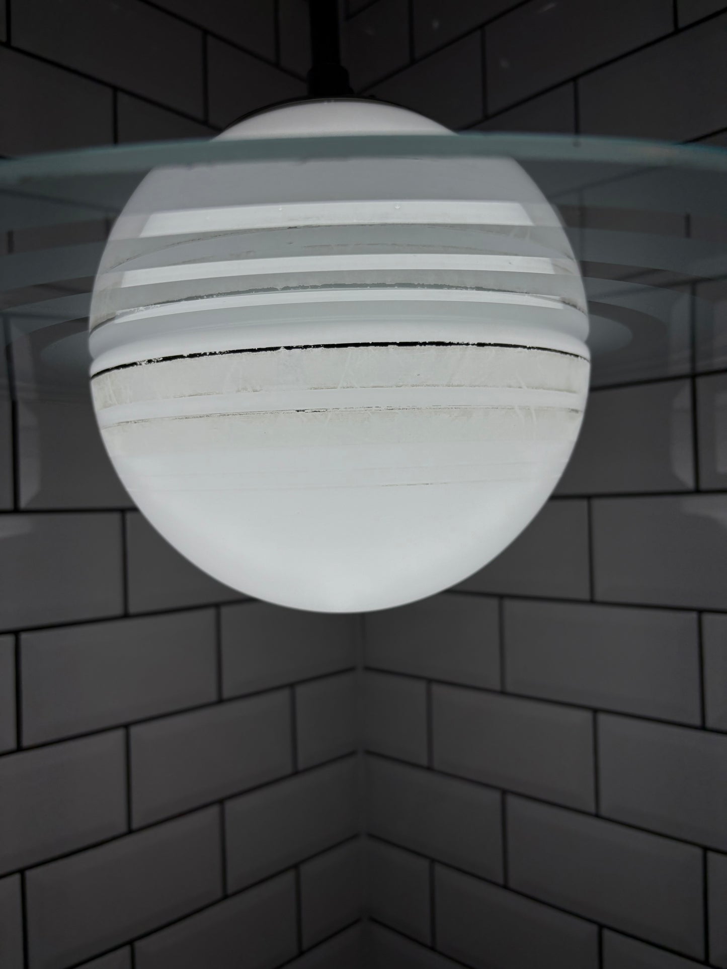 Art deco Saturn model ceiling lamp, 1930's