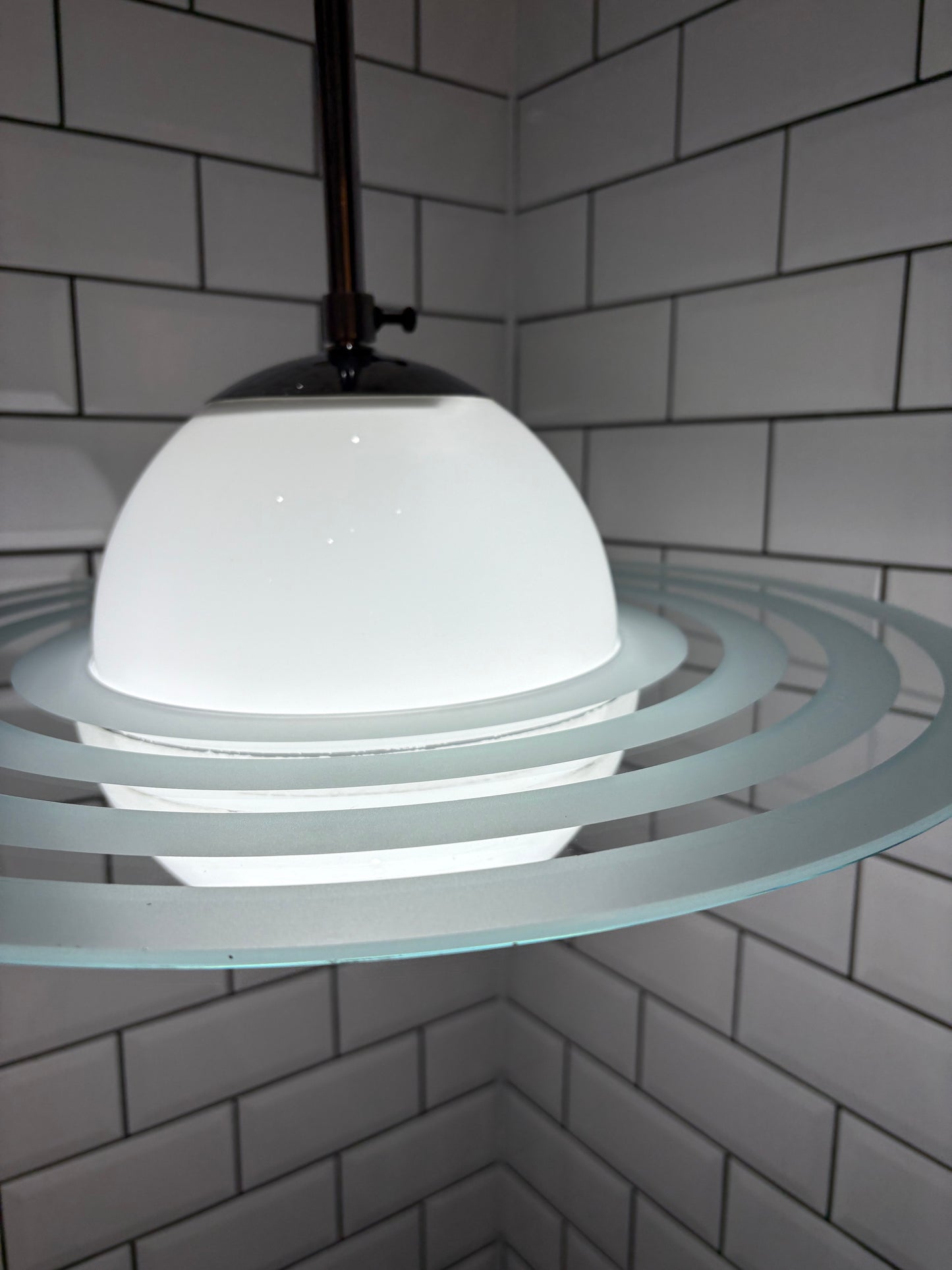 Art deco Saturn model ceiling lamp, 1930's