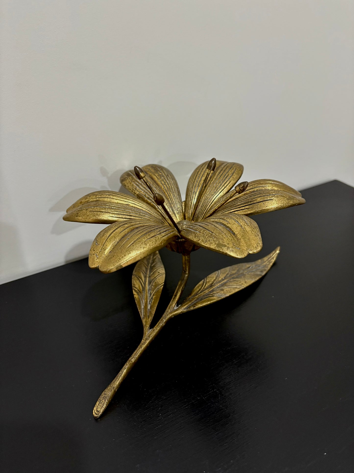 Brass Lily Ash Tray