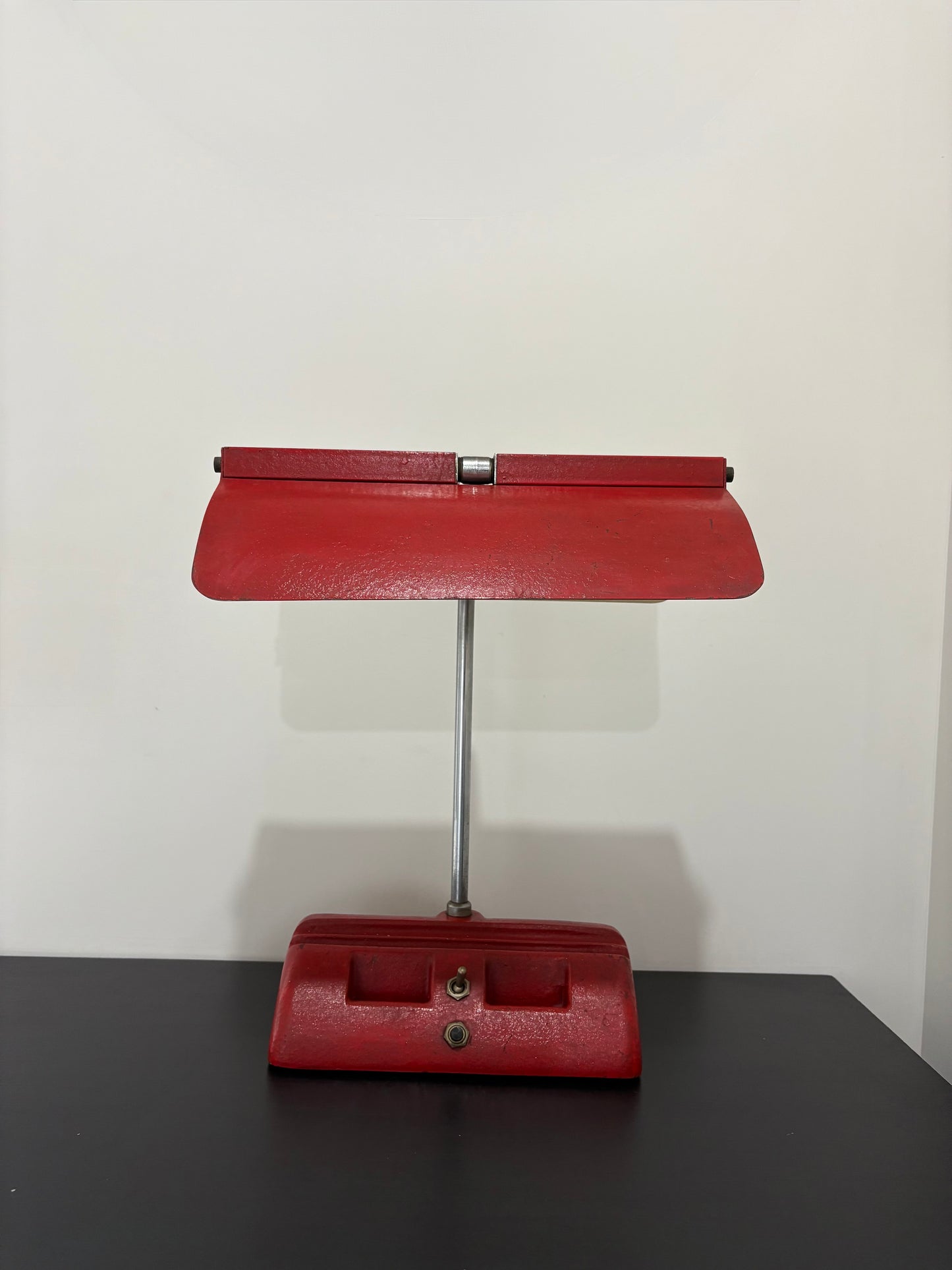 Vintage Red Desk Lamp by Solite