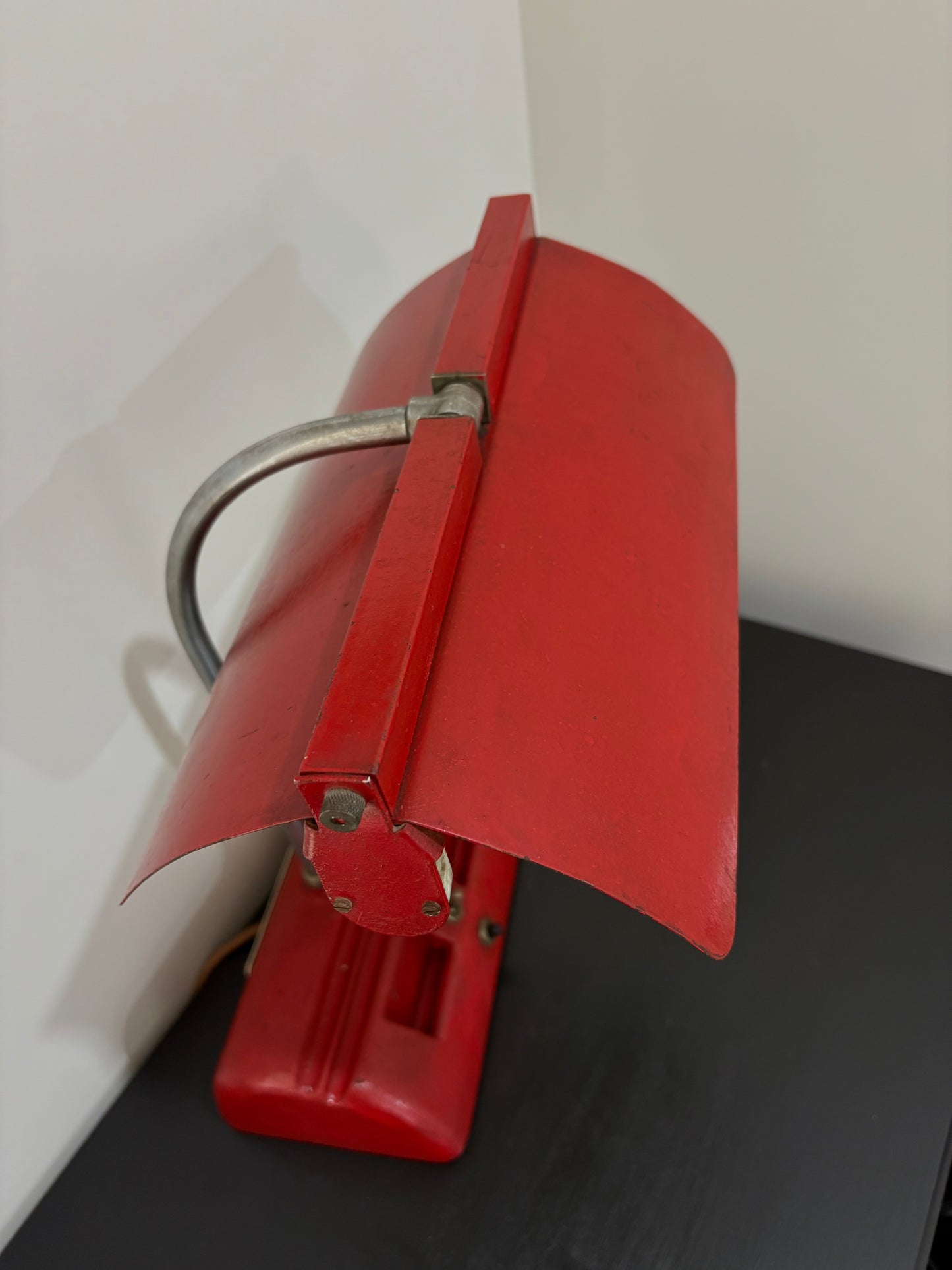 Vintage Red Desk Lamp by Solite