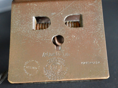 1920s 'Adjusto-Lite' clip on lamp by Farberware