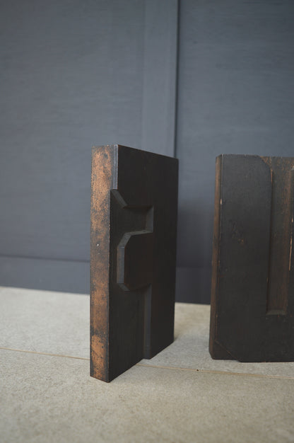 1920s Wooden letter press printing letters