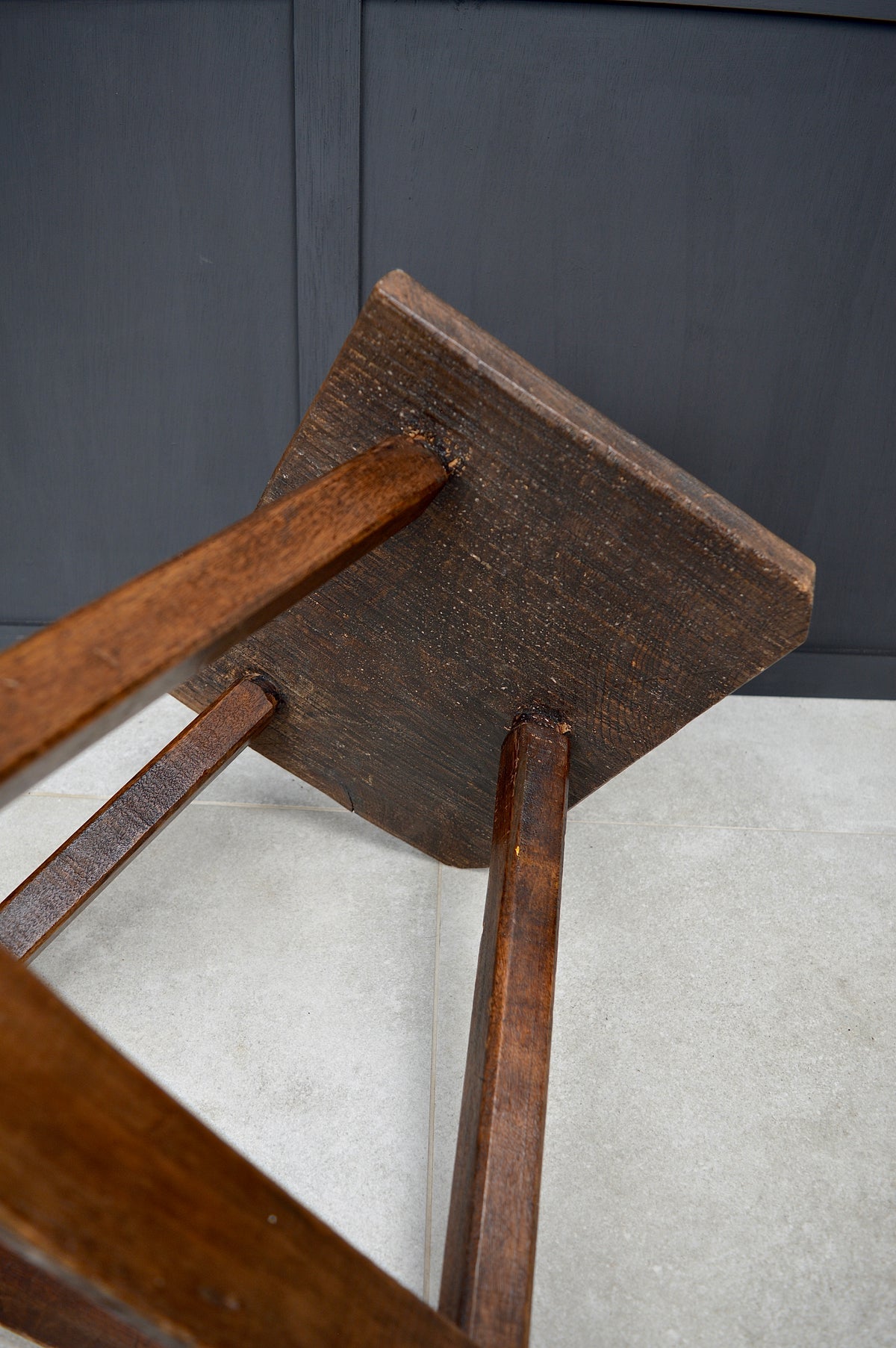 19th century wooden jewellers stool