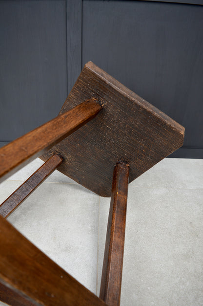 19th century wooden jewellers stool