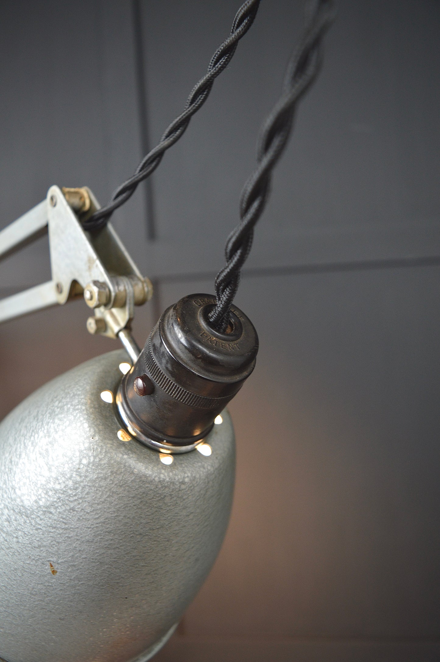 Rare 1930s Herbert Terry model 1208 anglepoise lamp