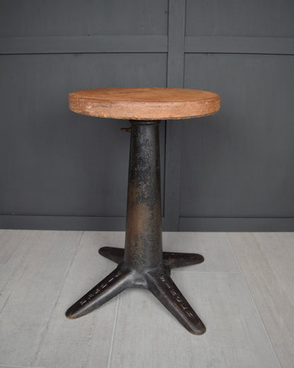 Singer cast iron industrial stool