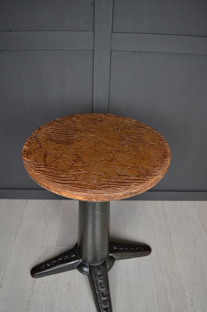 Bellow industrial cast iron stool
