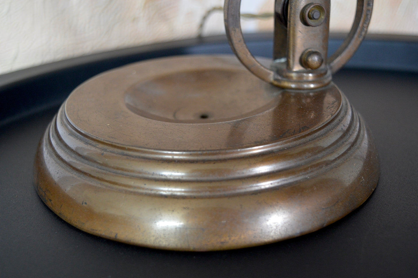 1920s GEC Copper bankers lamp