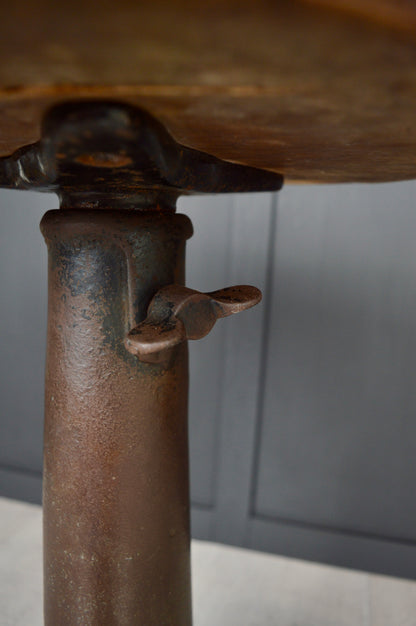 1920s singer cast iron industrial stool