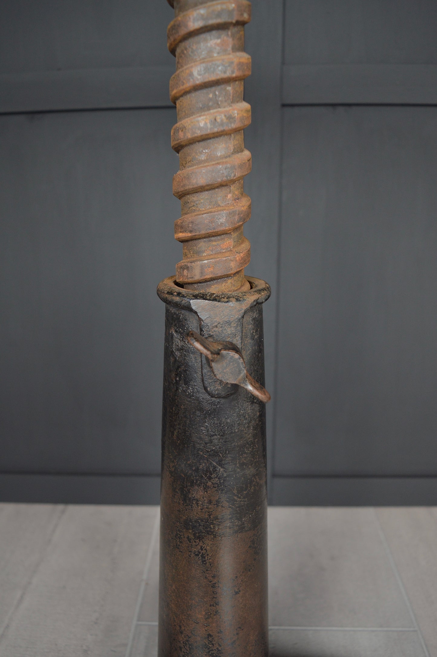 Singer cast iron industrial stool