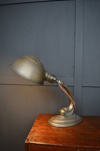 Early 20th century Miller brass desk lamp