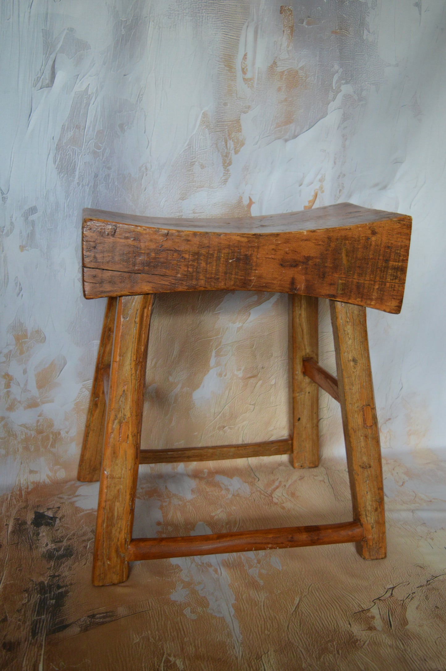 19th century oak stool