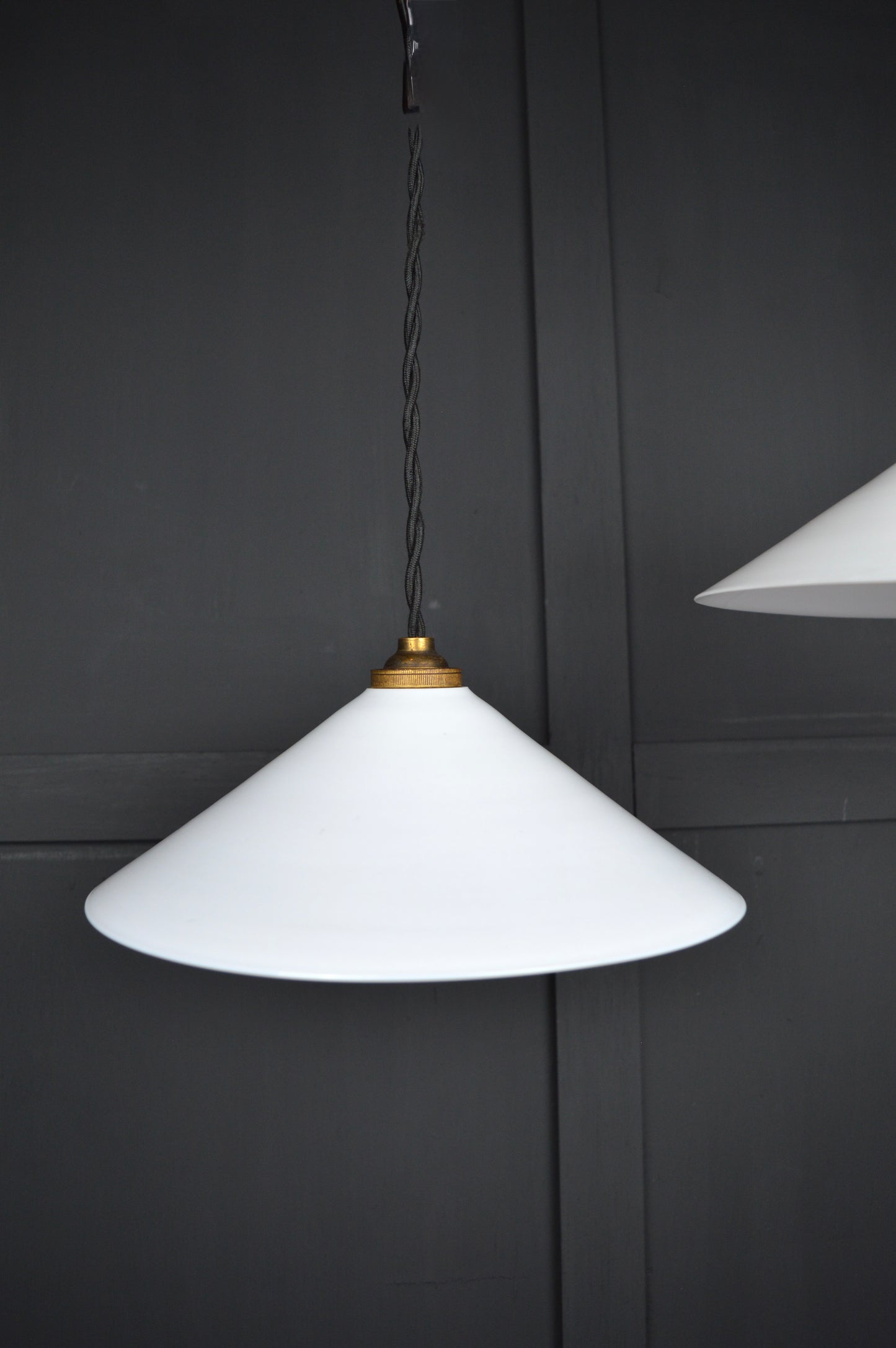 Glass coolie pendant lights