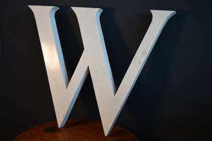 Vintage Wooden letter ‘W’