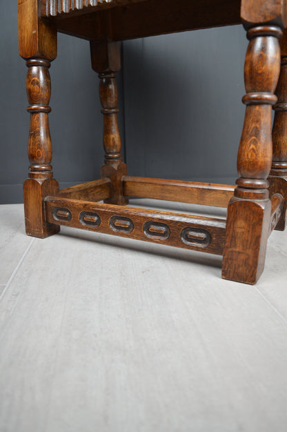 Early 20th century oak stool