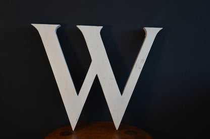 Vintage Wooden letter ‘W’