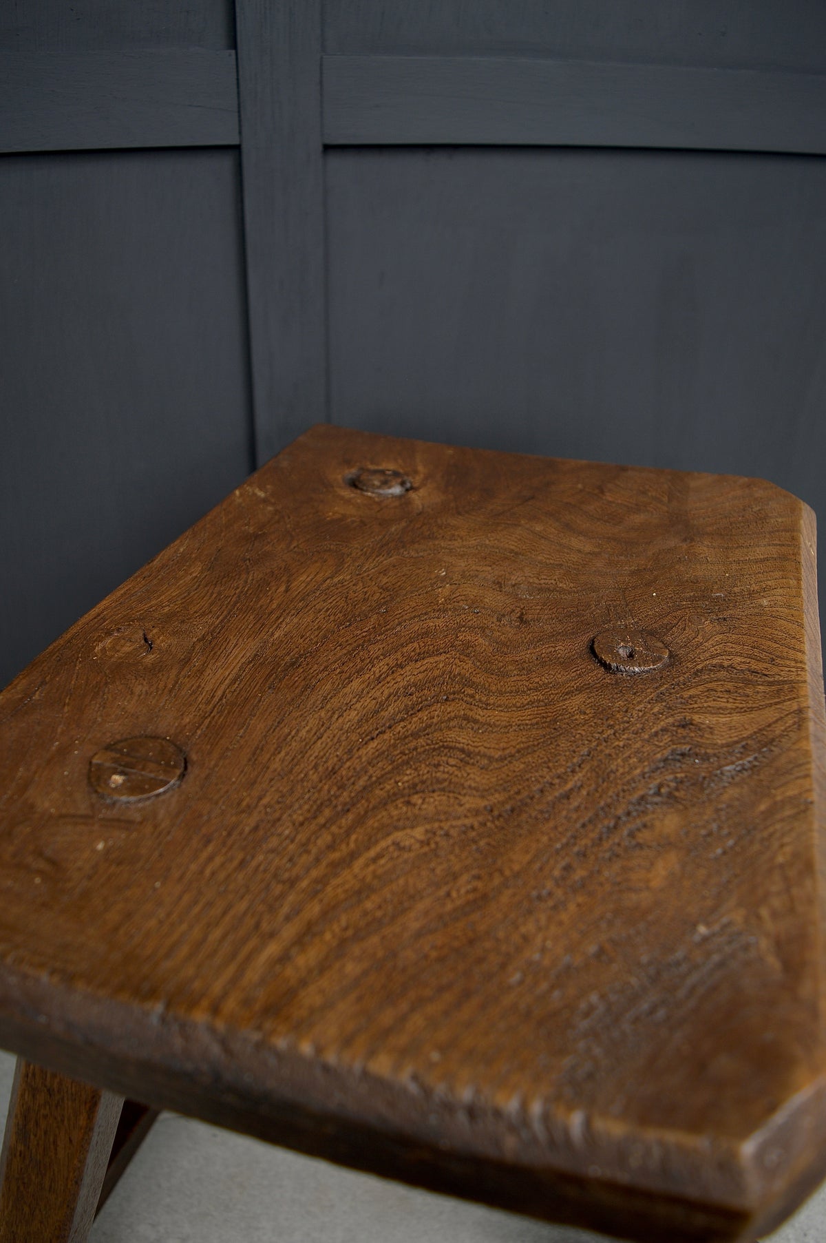 19th century wooden jewellers stool