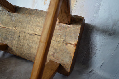 19th century oak stool