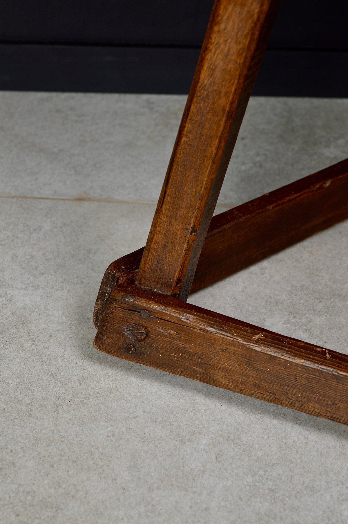 19th century wooden jewellers stool