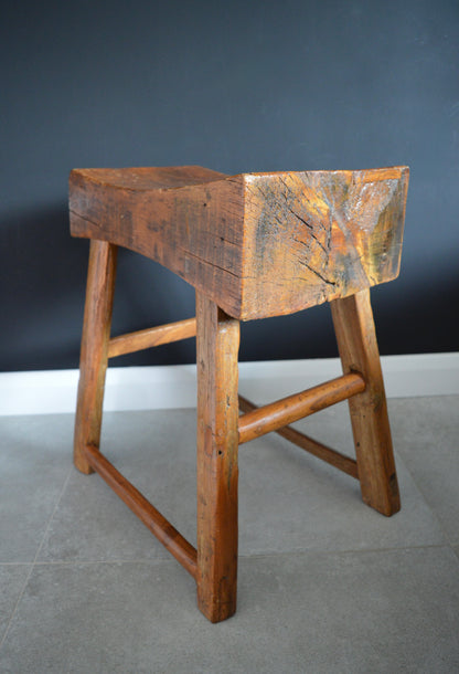 19th century oak stool
