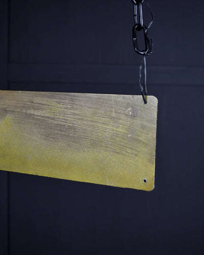 ‘The listener’ metal sign