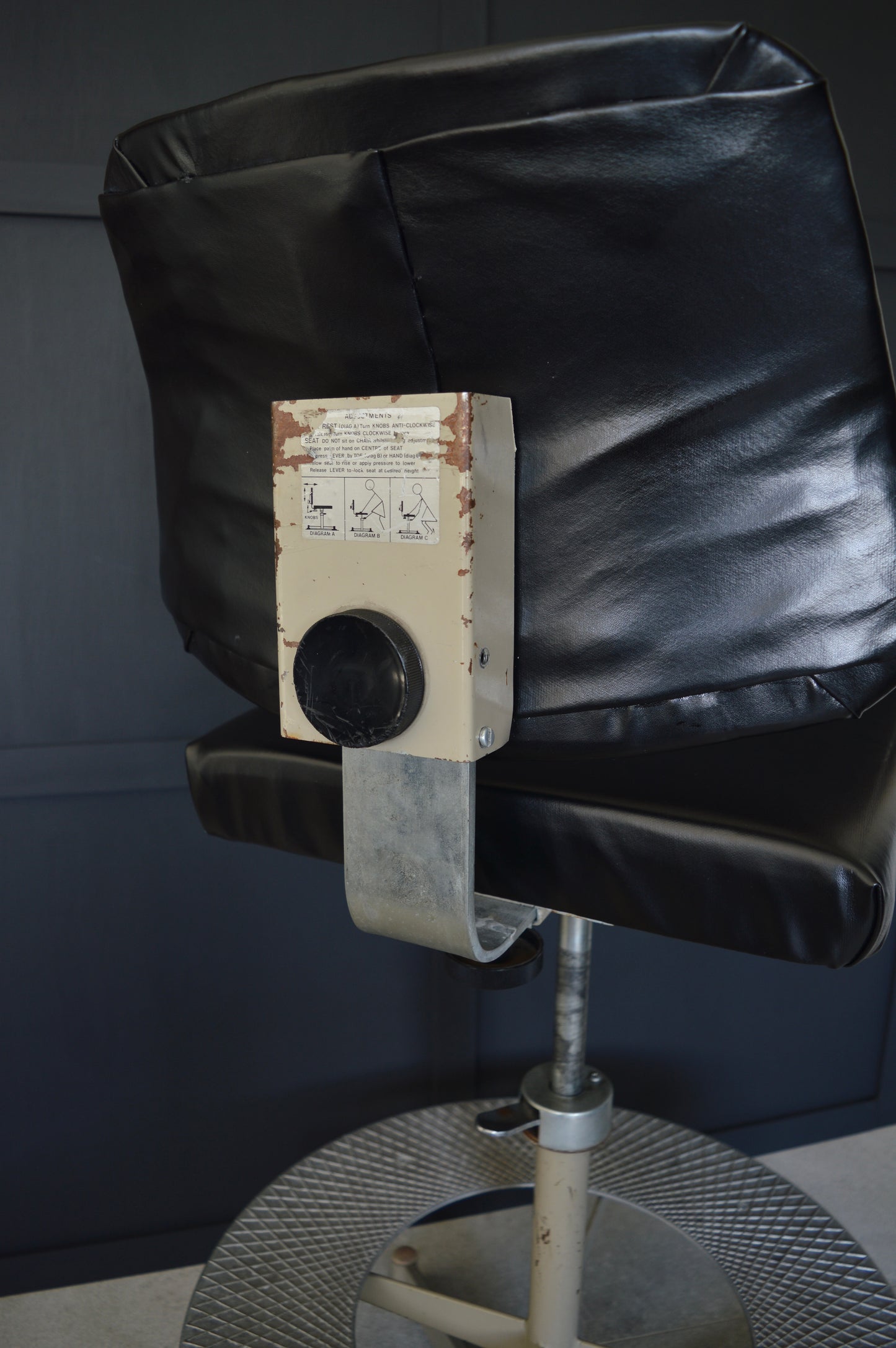 Vintage industrial machinists chair
