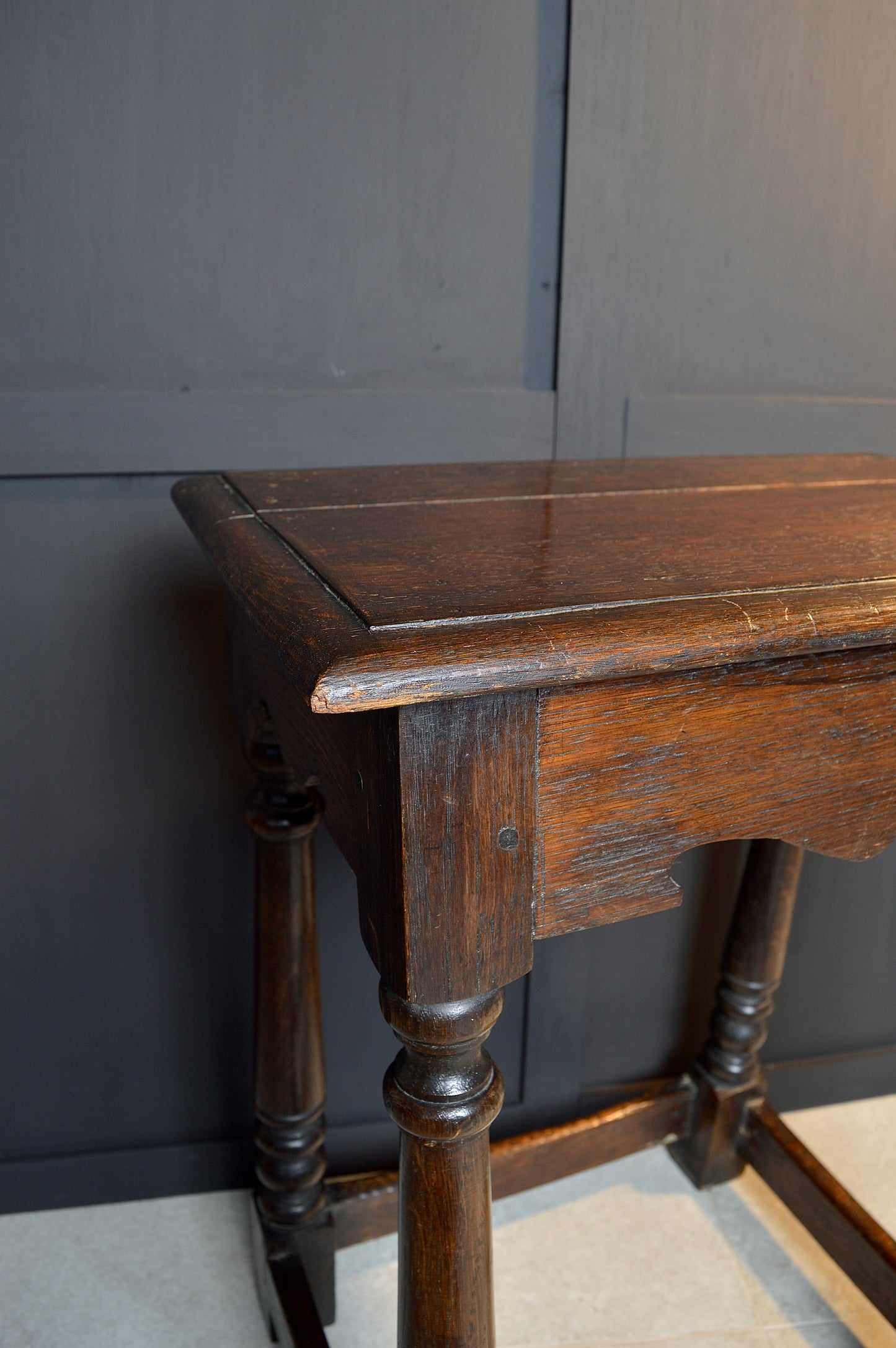 Early 20th century oak stool